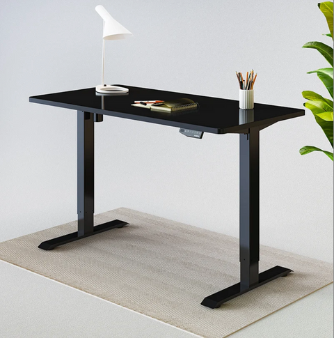 UP STANDING DESK-White_Black (E1-03B)