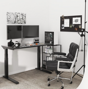 PRO V STANDING DESK-White_Black (E7-03B)