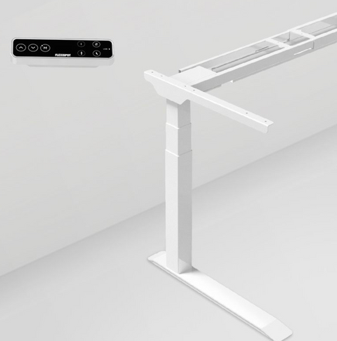 PRO V STANDING DESK-White_Black (E7-03B)