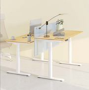 OVAL UP STANDING DESK-OAK_WHITE (E8-01W)