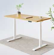 OVAL UP STANDING DESK-BLACK_WHITE (E8-04W)