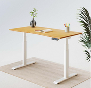 OVAL UP STANDING DESK-OAK_WHITE (E8-01W)