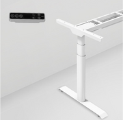 OVAL UP STANDING DESK-White_Balck (E8-03B)