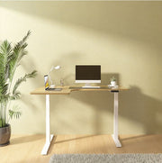 L-SHAPED 2-LEGS UP STANDING DESK - WHITE (E1L-02W)