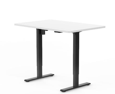 UP STANDING DESK-White_Black (E1-03B)