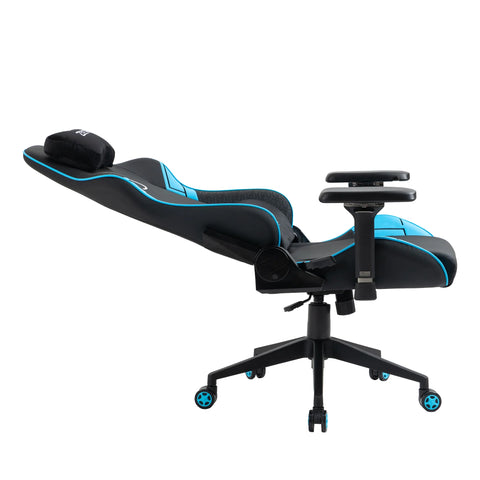 Zenox Saturn Mk-2 Gaming Chair (Leather/Sky Blue) | Zenox 土星Mk-2 電競椅 (皮面/天藍色)