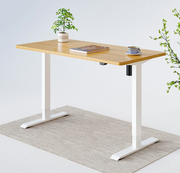 UP STANDING DESK-White_Black (E1-03B)