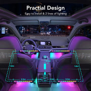 Govee RGBIC Interior Car Lights （30 Scene Mode + 4 Music Mode)-With Remote Control