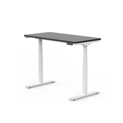 OVAL UP STANDING DESK-BLACK_WHITE (E8-04W)