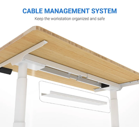 OVAL UP STANDING DESK-Black (E8-04B)