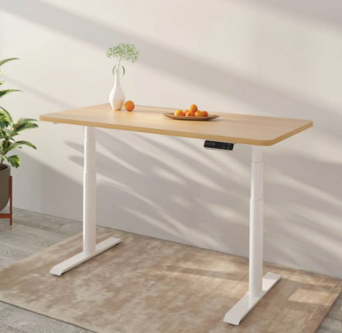 OVAL UP STANDING DESK-White_Balck (E8-03B)