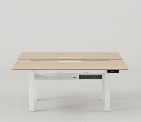 BENCH UP STANDING DESK - Oak_White