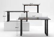 UP CONFERENCE STANDING DESK - Dark Bamboo_Black (E7Q)